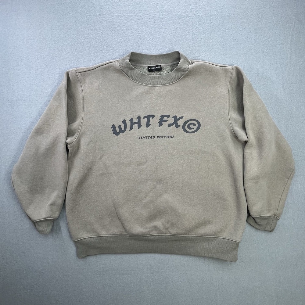 White Fox Boutique Beige Sweatshirt Size Small/ Medium